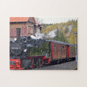 Puzzle Antiguos trenes alemanes.