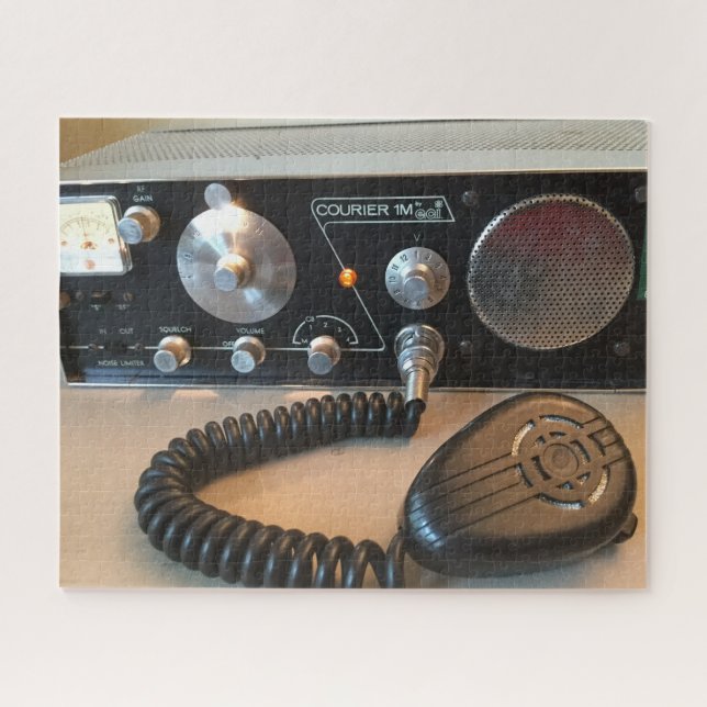 Puzzle Antique Courier 1M Ciudadanos Banda Ham Radio Foto (Horizontal)