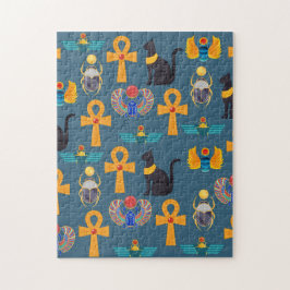 Puzzle Antique Egypt Pattern, Hieroglyphics digital paper