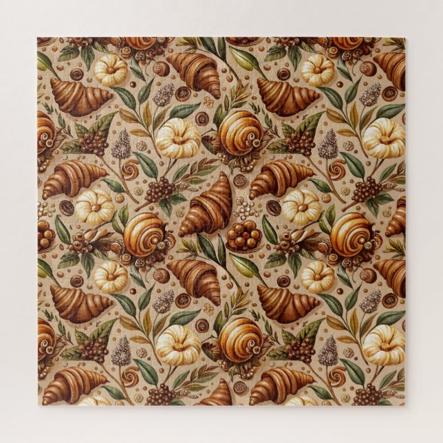 Puzzle Antojándose Croissants  (Vertical)