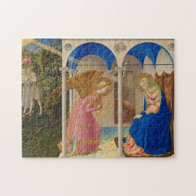 Puzzle Anunciación, 1426 por Fra Angelico (Horizontal)