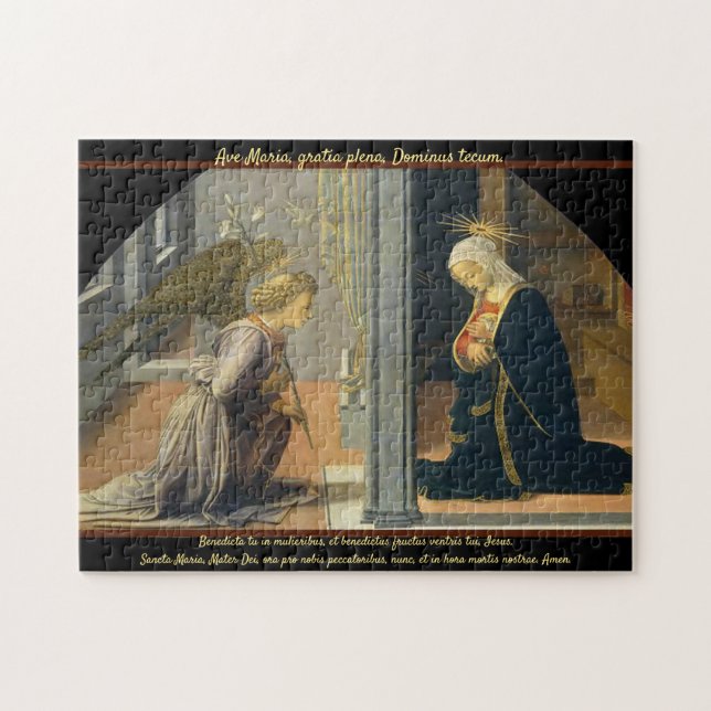 Puzzle Anunciación de Ave Maria Fra Filippo Lippi (Horizontal)