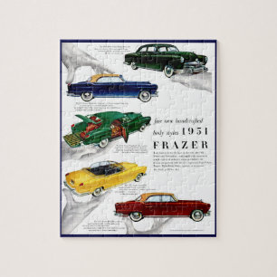 Puzzle anuncio de automóvil Frazer de 1951