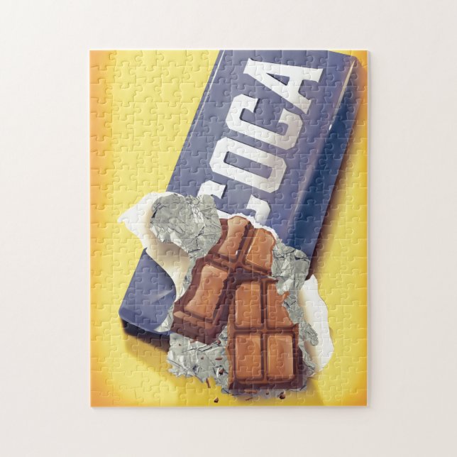 Puzzle Anuncio de barra de chocolate vintage (Vertical)