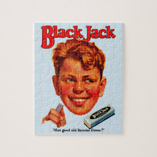 Puzzle Anuncio de chicle Black Jack de los años 20
