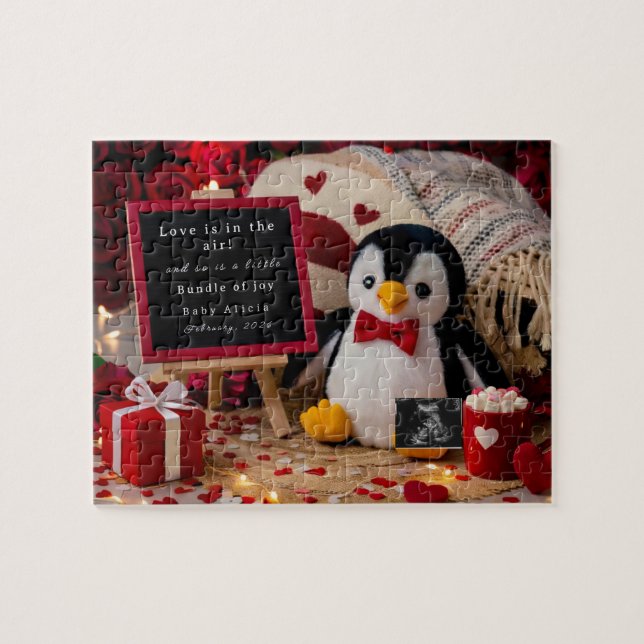 Puzzle Anuncio de Embarazo Romántico para San Valentín (Horizontal)