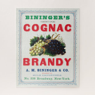 Puzzle Anuncio de época para Cognac Brandy de Bininger.