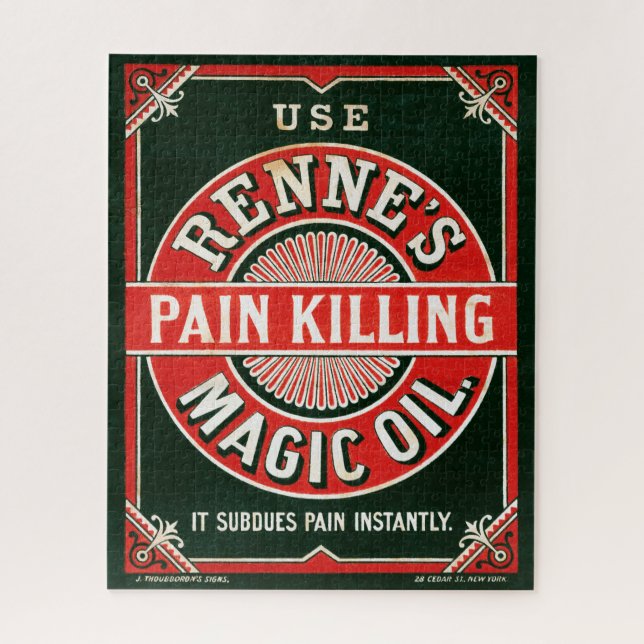 Puzzle Anuncio de época para el dolor de Renne que mata e (Vertical)