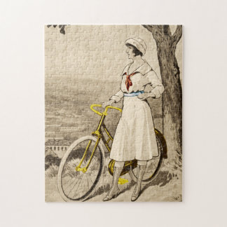 Puzzle Anuncio de la bicicleta de la mujer de los años 20