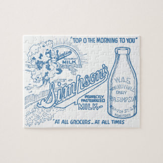 Puzzle Anuncio de leche de época