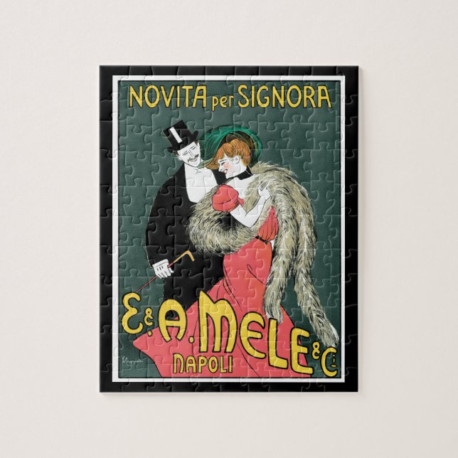 Puzzle Anuncio de moda de estilo Art Nouveau italiano (Vertical)
