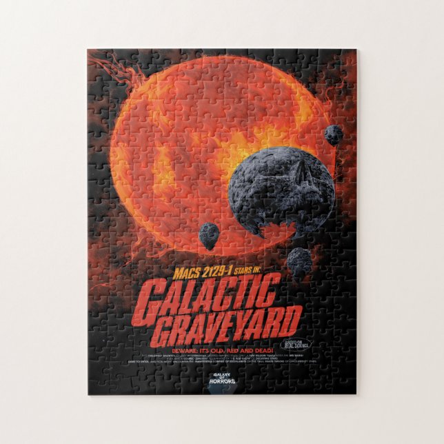Puzzle Anuncio de película de terror de ciencia ficción,  (Vertical)