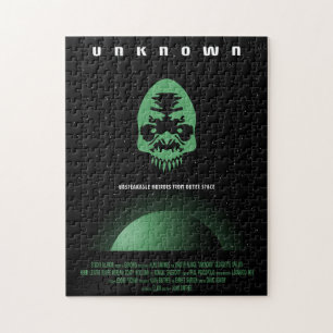 Puzzle Anuncio de película de terror de Sci-Fi, desconoci