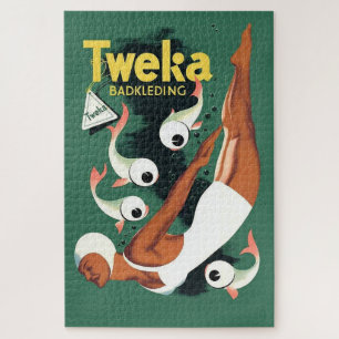 Puzzle Anuncio de traje de baño Tweka de los años 50