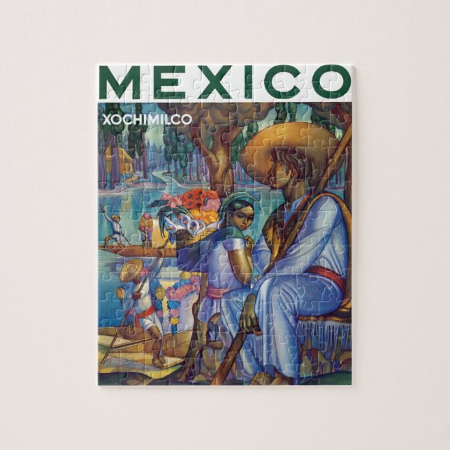 Puzzle Anuncio de turismo de viajes en México (Vertical)