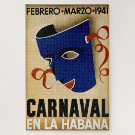 Puzzle Anuncio de viaje del Carnaval Habana Vintage Cuba
