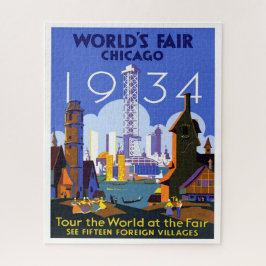 Puzzle Anuncio de viaje justo de Chicago de 1934