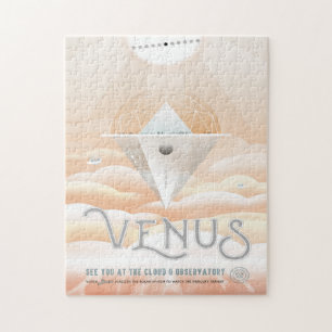 Puzzle Anuncio de viajes de ciencia ficción, Planet Venus