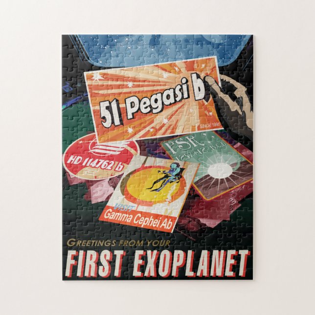 Puzzle Anuncio de viajes de Sci-Fi, Planet 51 Pegasi b (Vertical)