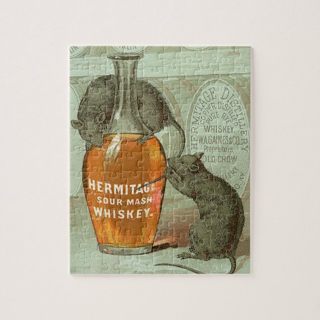 Puzzle Anuncio del whisky de puré amargo de la ermita con (Vertical)