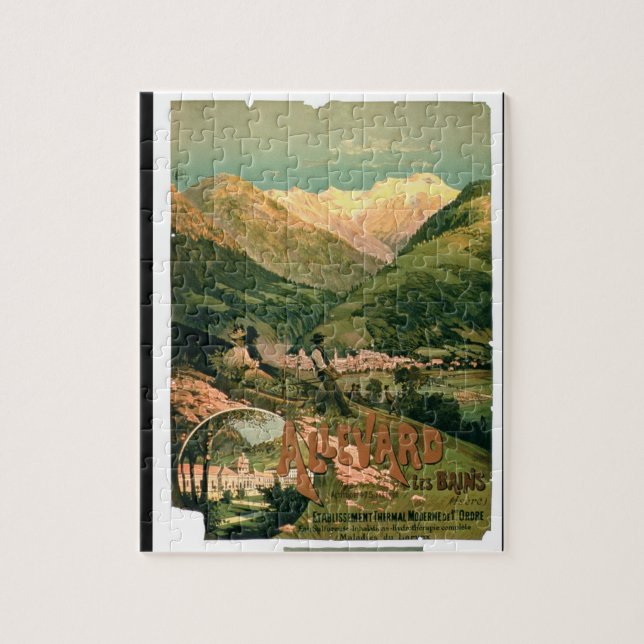 Puzzle Anuncio para "Allevard Les Bains", Isere (col (Vertical)