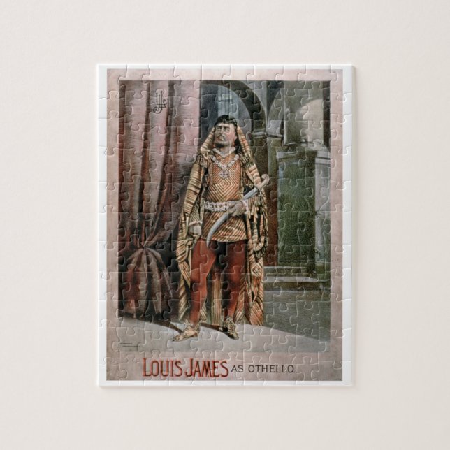 Puzzle Anuncio para "Louis James como Othello" (color (Vertical)