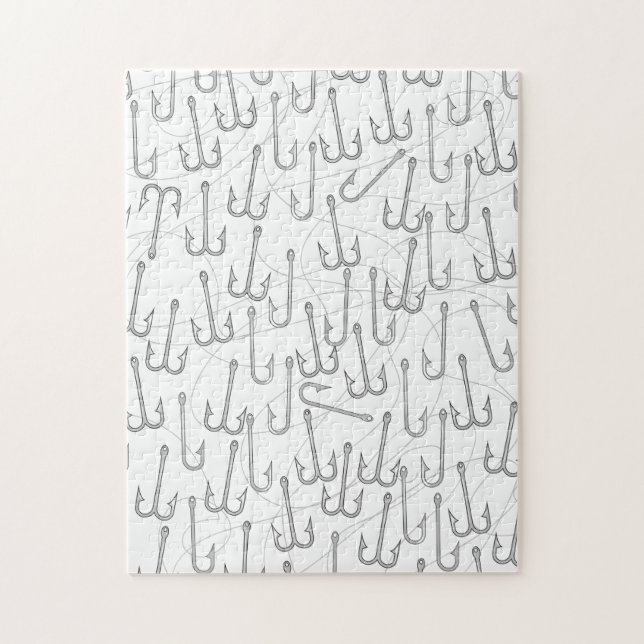 Puzzle Anzuelos de pesca vintage (Vertical)