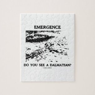 Puzzle ¿Aparición usted ve a un Dalmatian? Ilusión óp