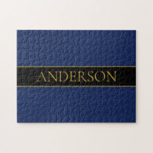 Apellido o empresa Navy Blue & Gold Name