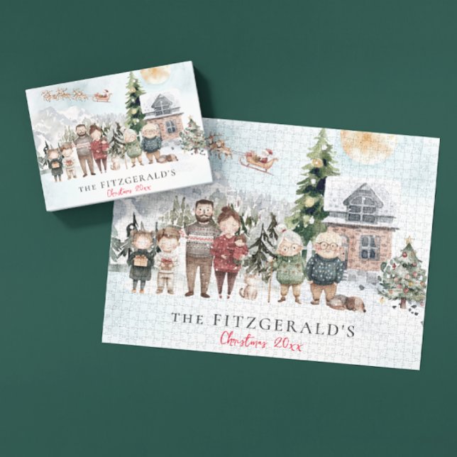 Puzzle Apellido | Retrato de la familia Cute (Subido por el creador)