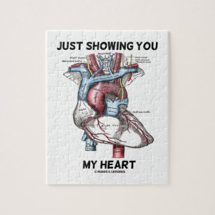 Puzzle Apenas mostrándole mi corazón (corazón anatómico)