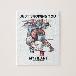 Puzzle Apenas mostrándole mi corazón (corazón anatómico)