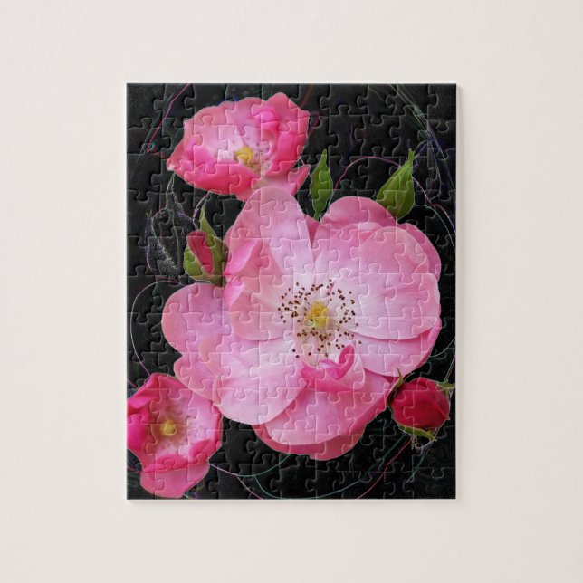 Puzzle apertura de rosebudo diminuto (Vertical)