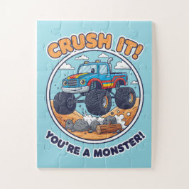 Puzzle ¡Aplástalo! ¡Eres Un Monstruo! - Monstruo de Dibuj
