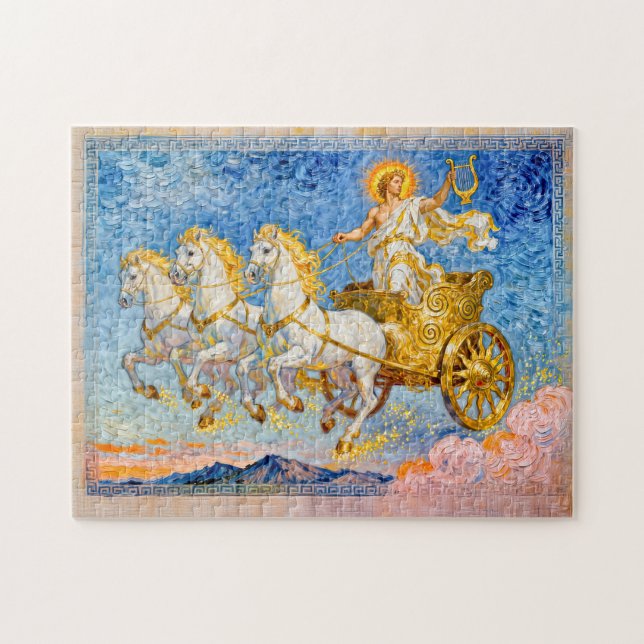 Puzzle Apollo in Sun Chariot Holding a Golden Harp (Horizontal)