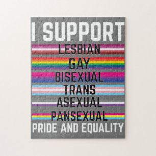 Puzzle Apoyo los Paneles Transexuales Lesbianas Gays Bise