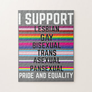 Puzzle Apoyo los Paneles Transexuales Lesbianas Gays Bise