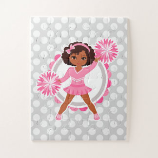 Puzzle Apreciador Rosado Africano-Estadounidense - Alegre
