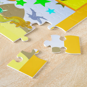 Puzzle Aprenda su ABC con los dinosaurios A a alfabeto de