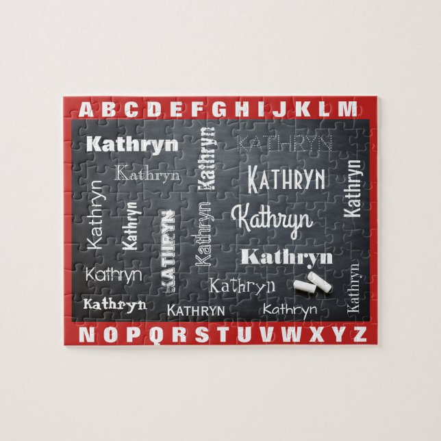 Puzzle Aprender niño a deletrear nombre (Horizontal)