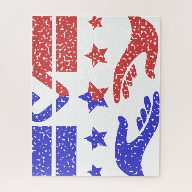 Puzzle Apretón de manos del deber nacional (Vertical)