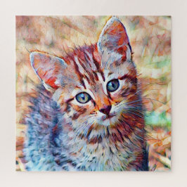 Puzzle aquarell kitten