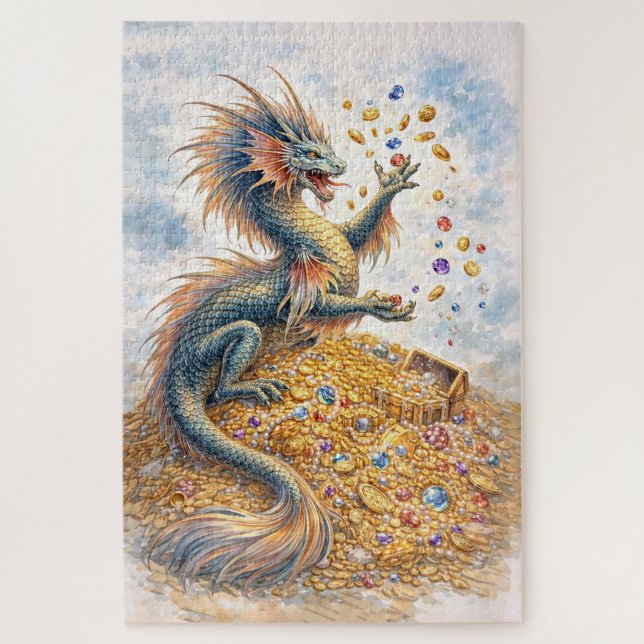 Puzzle Aquatic Dragon (Vertical)