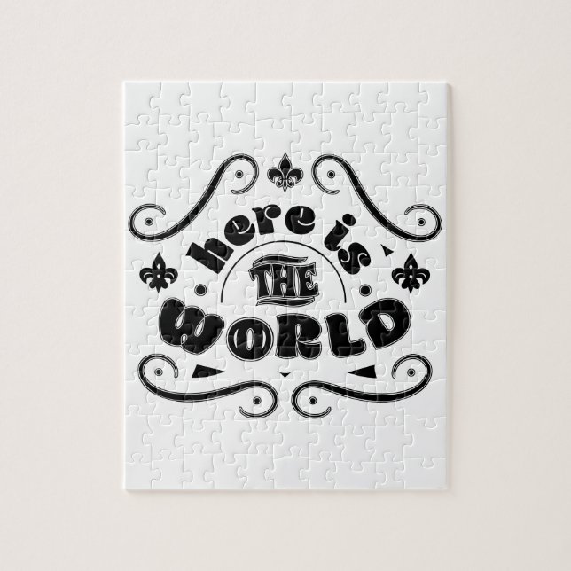 Puzzle Aquí está el mundo (Vertical)