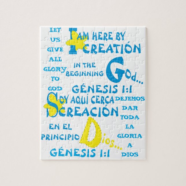 Puzzle Aquí Por Creation© - Esp & Eng (Vertical)