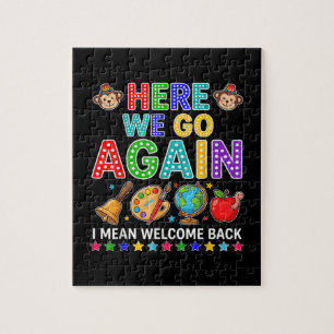 Puzzle Aquí vamos de nuevo Es decir, bienvenidos de regre