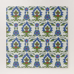 Puzzle Árabe Tradicional: Iznik Tile Seamless.