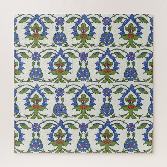 Puzzle Árabe Tradicional: Iznik Tile Seamless. (Vertical)