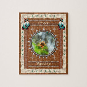 Puzzle Araña Tejiendo Energía