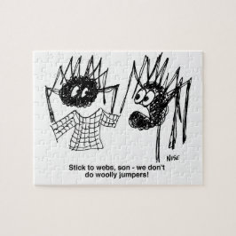 Puzzle Arañas divertidas y Personalizados de tejer web